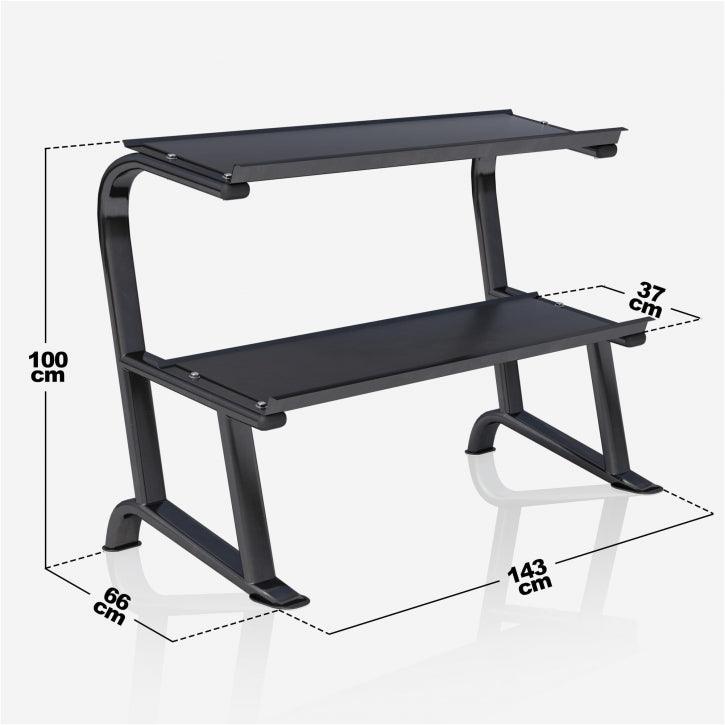 Hexagon Kurzhantelset 237 kg inkl. Kurzhantelablage