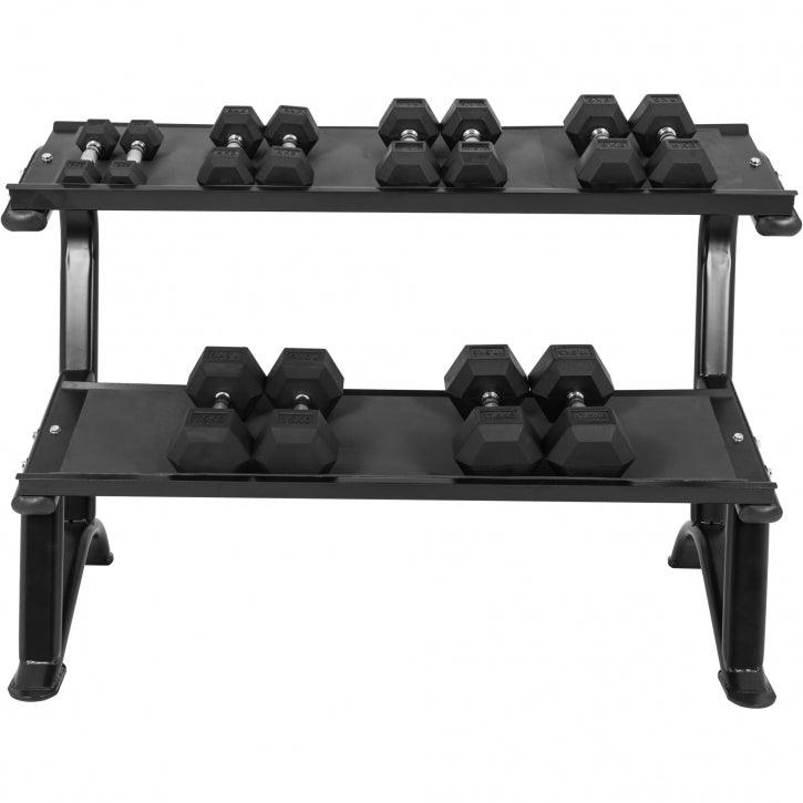 Kurzhantelablage Hexagon Schwarz