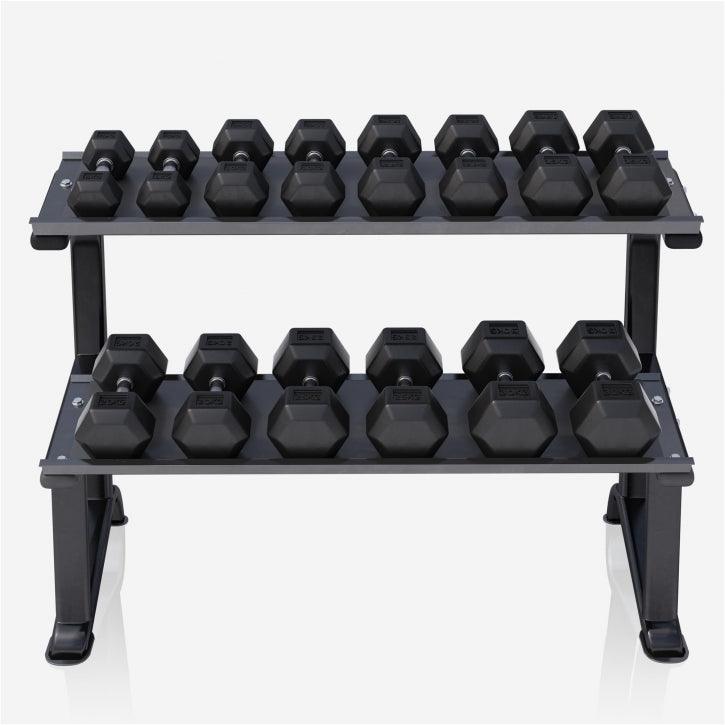Hexagon Kurzhantelset 237 kg inkl. Kurzhantelablage